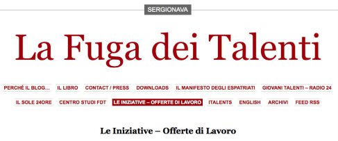 Non è un Paese per Meritevoli… LA FUGA DEI TALENTI