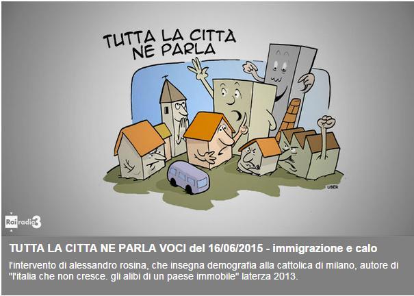 Immigrazione e calo delle nascite RAI RADIO 3