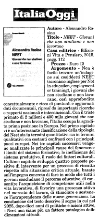 Giovani che non studiano e non lavorano su Italiaoggi ITALIAOGGI