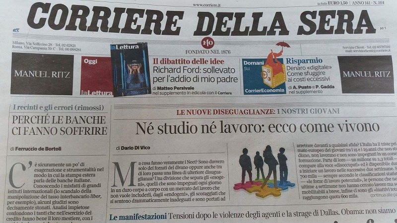 La generazione rebus dei giovani «Né né» CORRIERE DELLA SERA