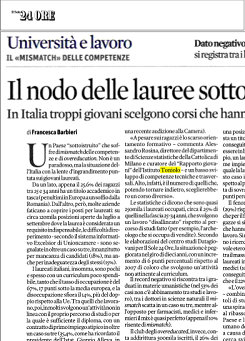 Il nodo delle lauree sottoutilizzate IL SOLE 24 ORE