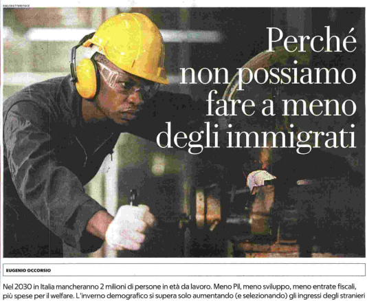 Perché non possiamo fare a meno degli immigrati LA REPUBBLICA 