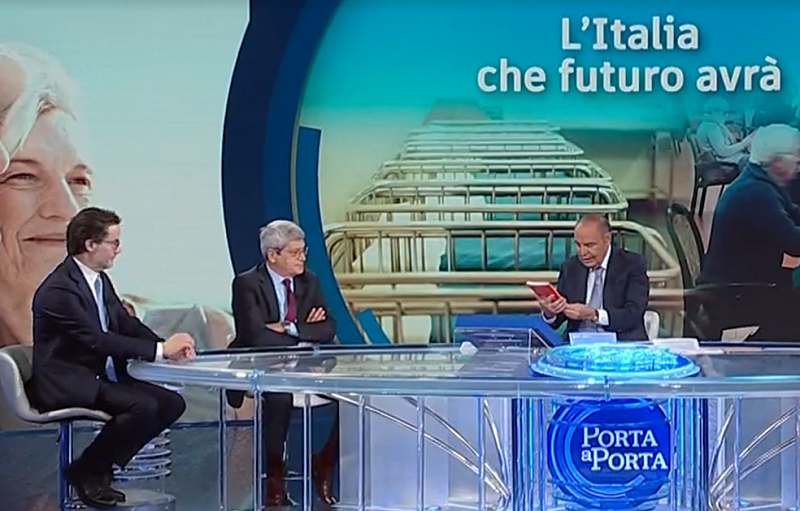 Il crollo delle nascite: Alessandro Rosina a “Porta a Porta” RAI 1