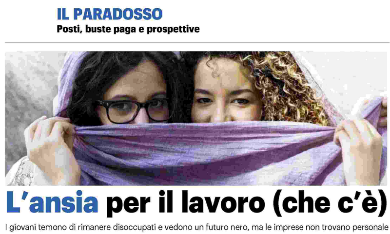 L’ansia per il lavoro (che c’è) IL GIORNO - 18 Ottobre 2023