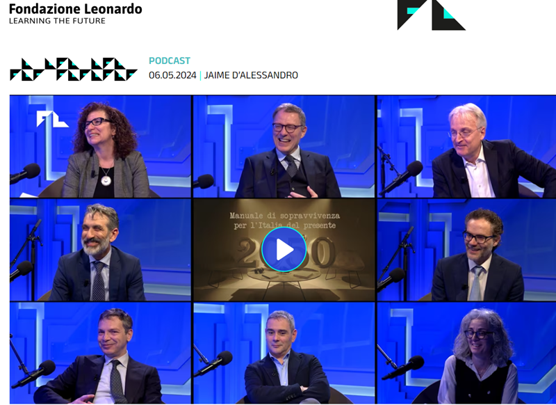 2050, manuale di sopravvivenza nell’Italia del presente FONDAZIONE LEONARDO - 9 Maggio 2024