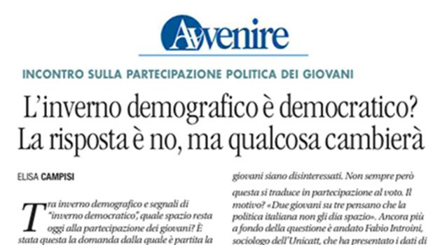 L’inverno demografico è democratico? La risposta è no ma qualcosa cambierà AVVENIRE - 28/04/2026