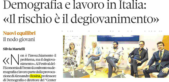 Il rischio è il “degiovanimento” Il Sole 24 Ore - 26 maggio 2026